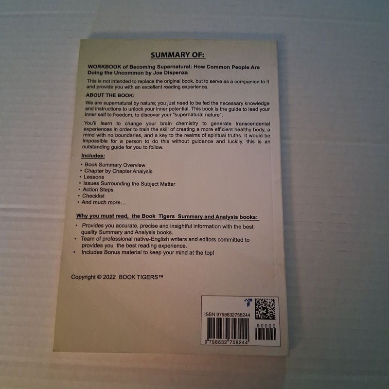 WORKBOOK of Becoming Supernatural