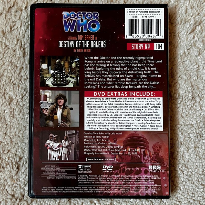 Doctor Who - Destiny of the Daleks DVD