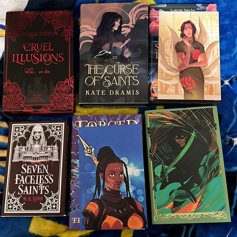 Box of Fairyloot Books (no cruel illusions)