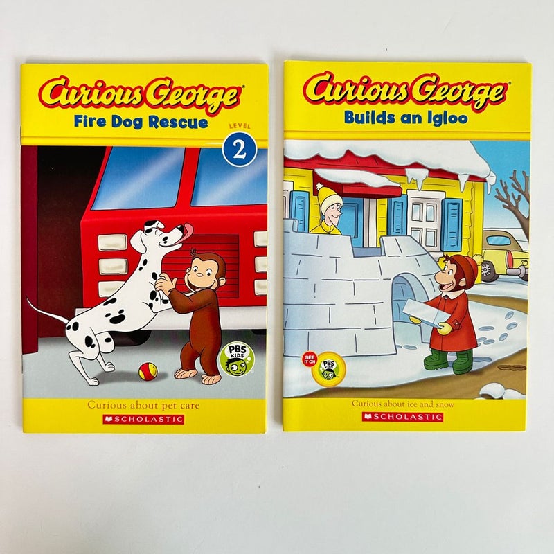 Curious George Early Level Readers, 4 books