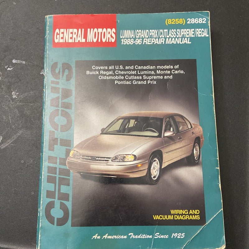 GM Lumina, Grand Prix, Cutlass Supreme, and Regal, 1988-96