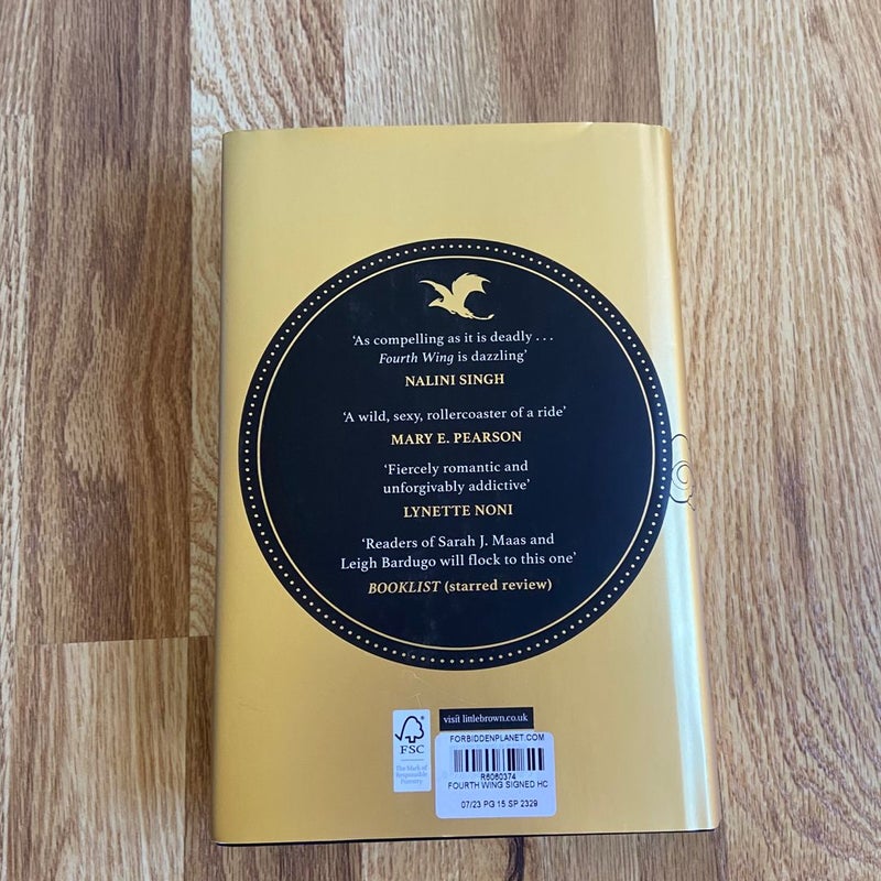 Signed Fourth Wing