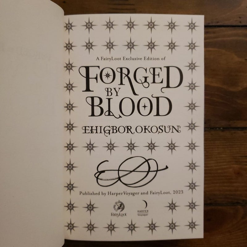 Forged by Blood (signed Fairyloot edition)