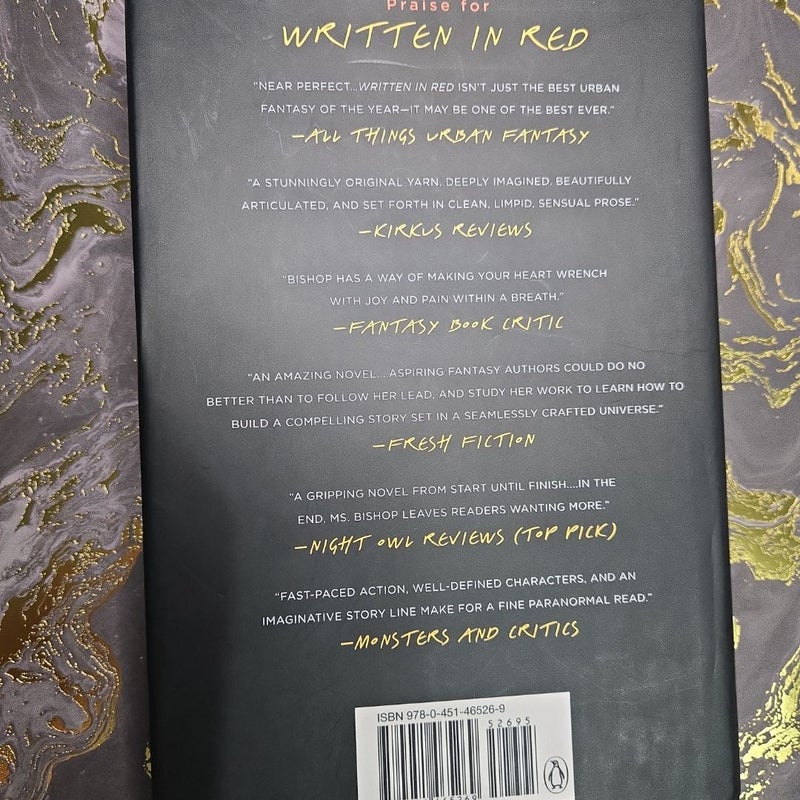 Written red, murder of crows, vission in silver, marked in flesh, etche in bone