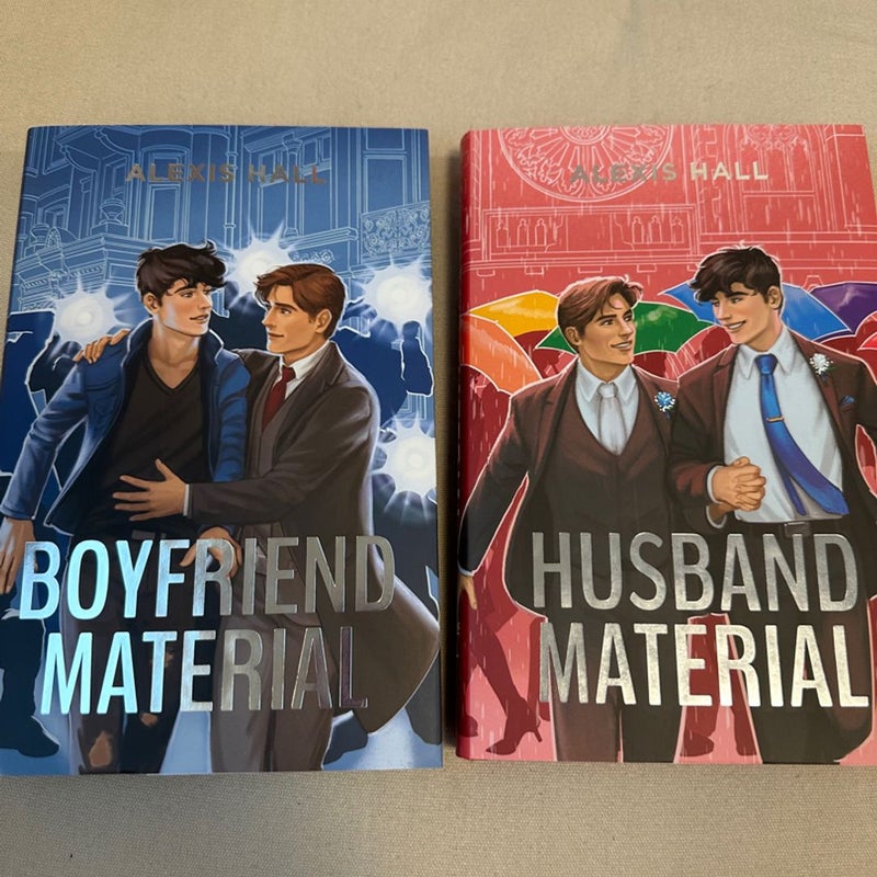Signed Special Edition London Calling Boyfriend Material Husband Material  illumicrate by Alexis hall, Hardcover