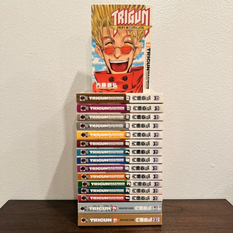 Trigun 1-2 & Trigun Maximum 1-14 Complete Sets • [Out of Print - English]