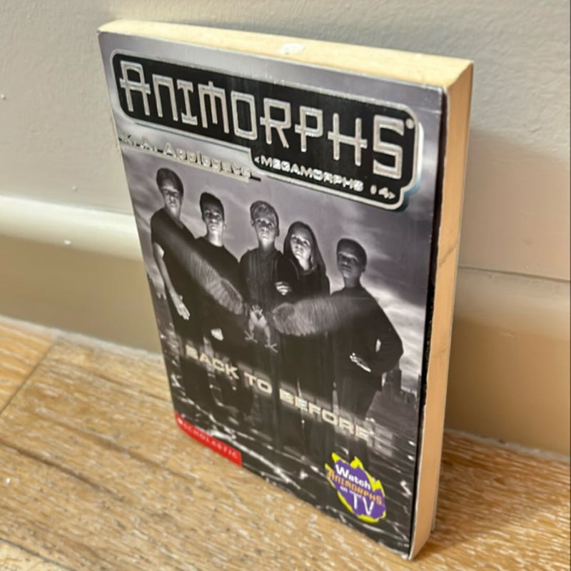 Animorphs Megamorphs # 4 Back To Before by K.A. Applegate