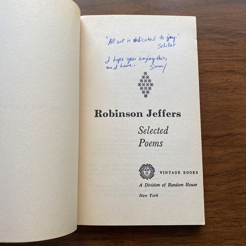 Selected Poems of Robinson Jeffers