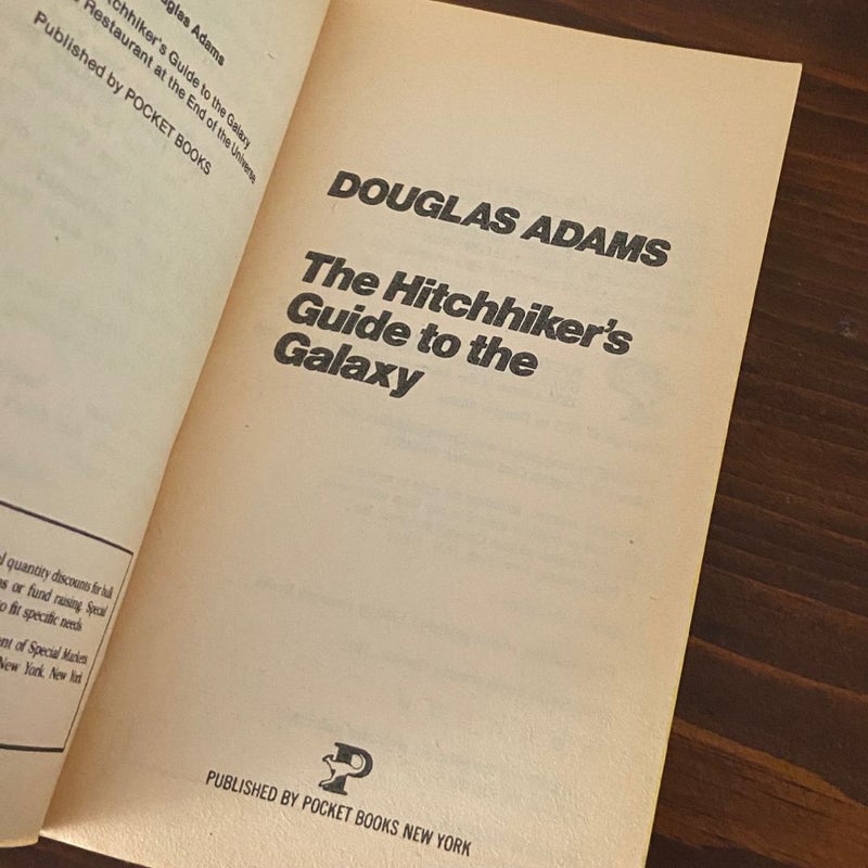 The Hitch Hiker's Guide to the Galaxy -- A Trilogy in Five Parts