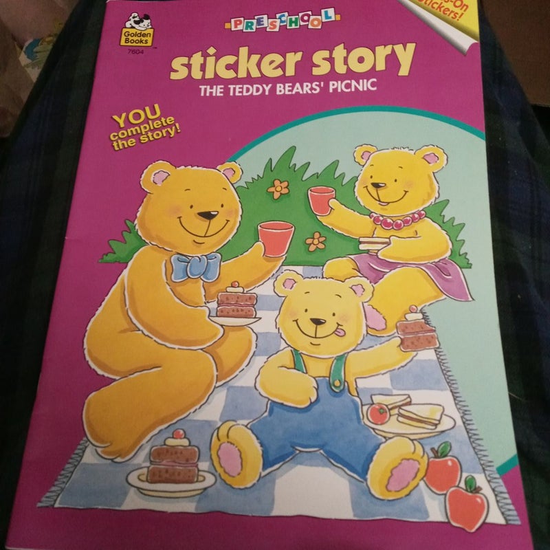 Golden Books Preschool Big Press on Stickers Sticker Story The Teddy Bears Picnic