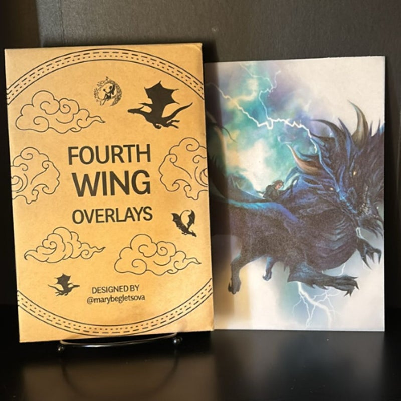 Fairyloot Fourth Wing Overlays 