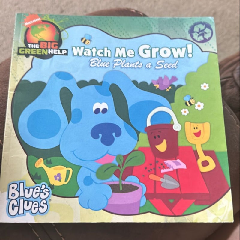 Watch me grow! Blue plants a seed