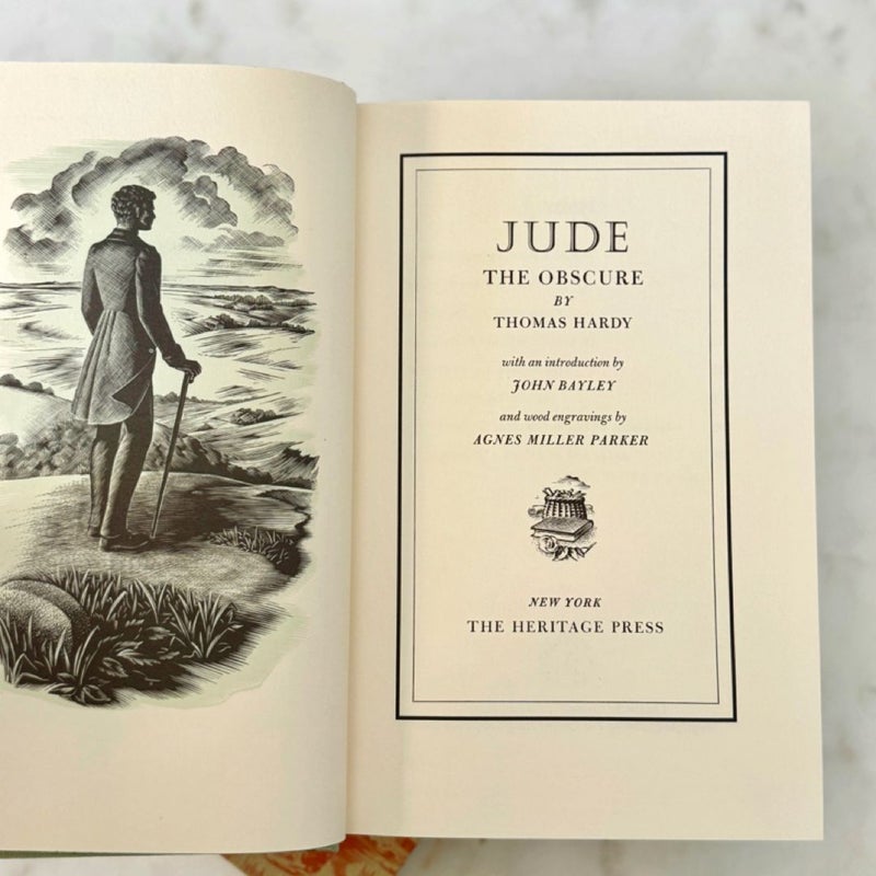 OUT OF PRINT Thomas Hardy Set | Vintage Collector’s Editions by The Heritage Press | Jude the Obscure, The Mayor of Casterbridge