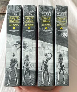 The Mortal Instruments 1-4 matching spines 