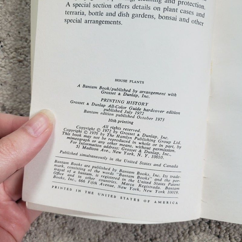 House Plants (Bantam Edition, 1973)