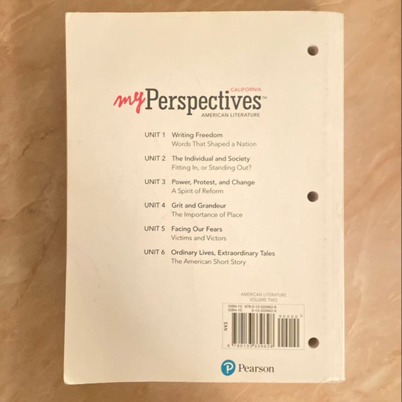 My Perspectives American Literature Grade 11 Student Worktext Volume 2 