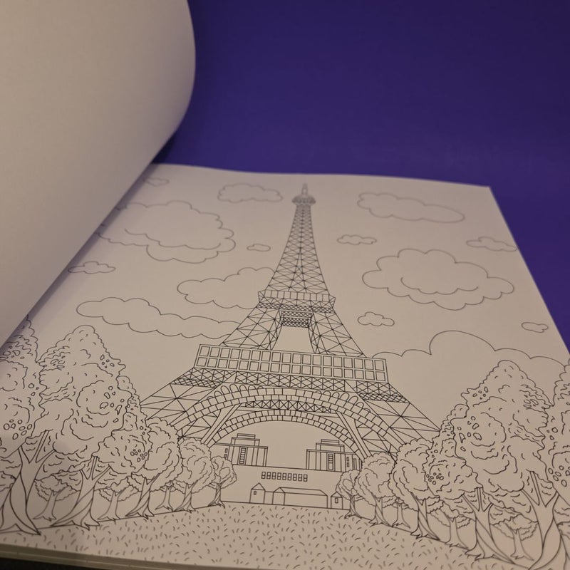 Barnes & Noble Bonjour Paris Coloring Book