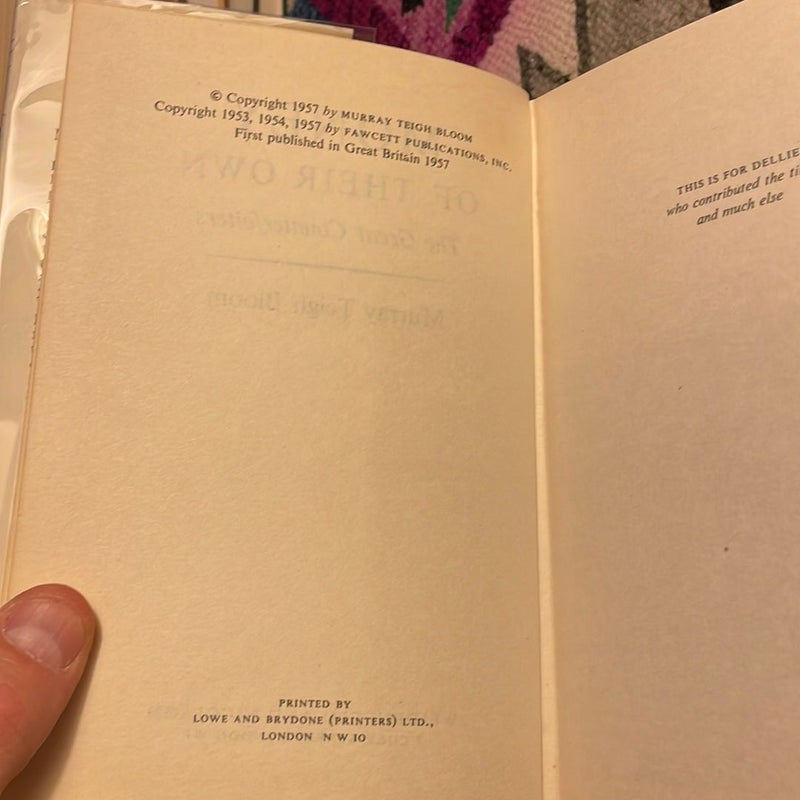 Money of Their Own (1957 UK First Edition)