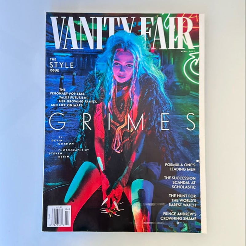 Vanity Fair Magazine April 2022, the Style Issue, Grimes, Lando Norris, Daniel Ricciardo, Pierre Gasly