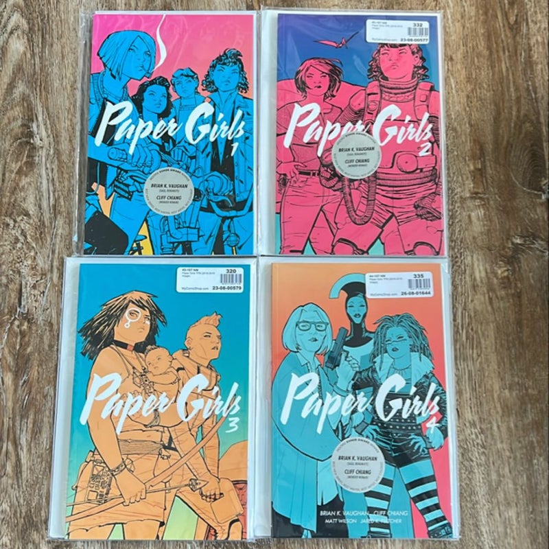 Paper Girls volumes 1-4