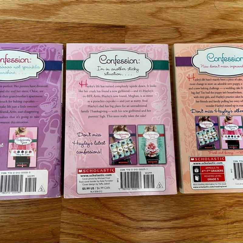 Set 3 Scholastic Chapter Books Confectionately Yours Series Ages 8-12 