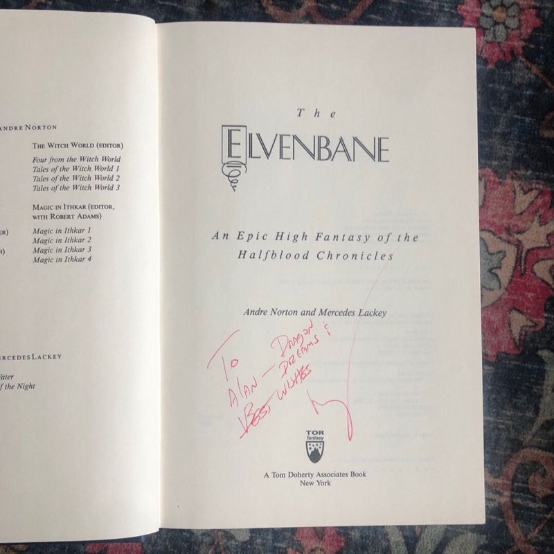 The Elvenbane, Signed by Author