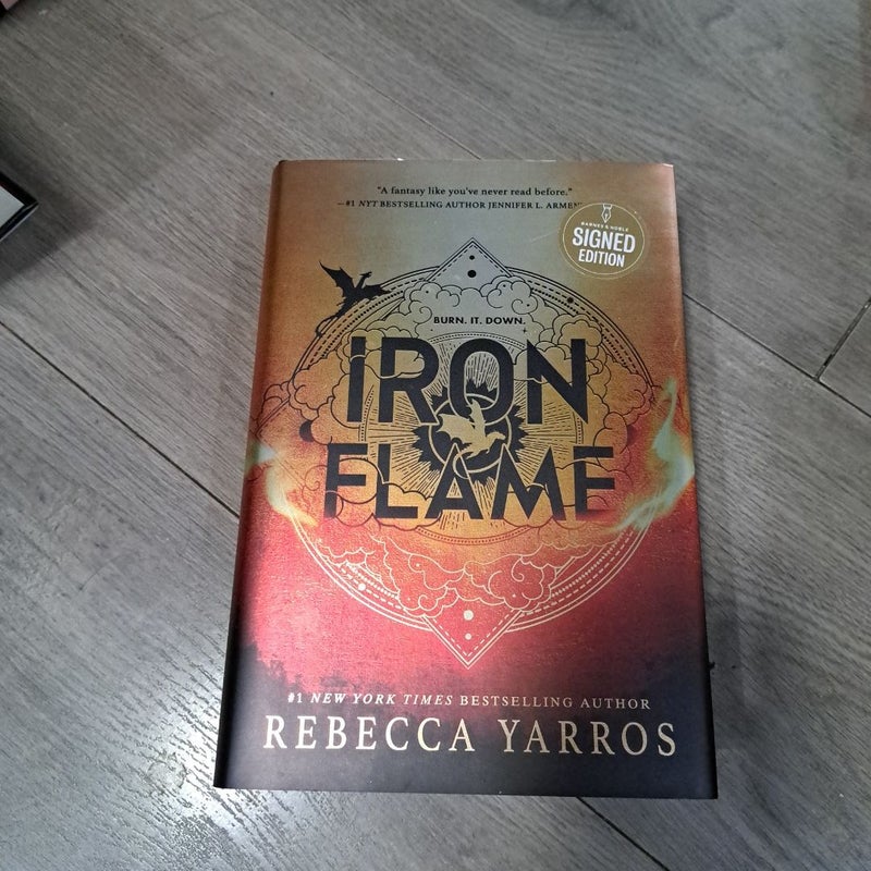 Iron Flame Signed 1st edition
