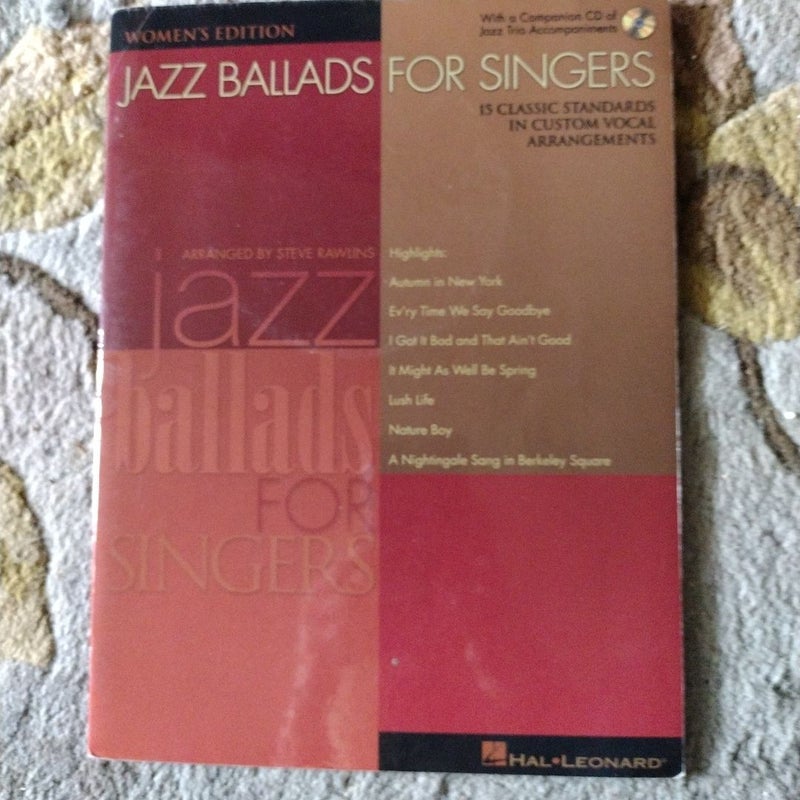 Jazz Ballads for Singers - Women's Edition