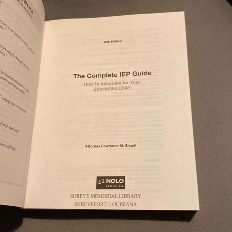The Complete IEP Guide