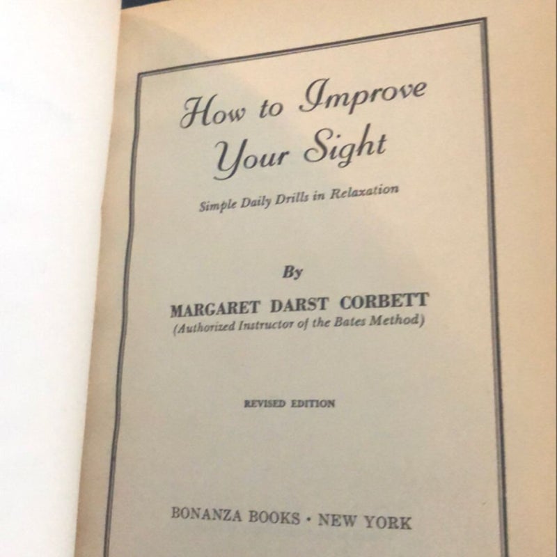 How to Improve your Sight