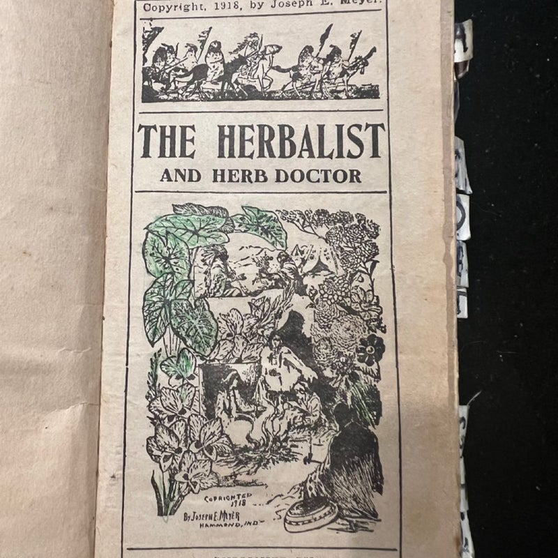 The herbalist & head doctor pocketguide-ANTIQUE!  