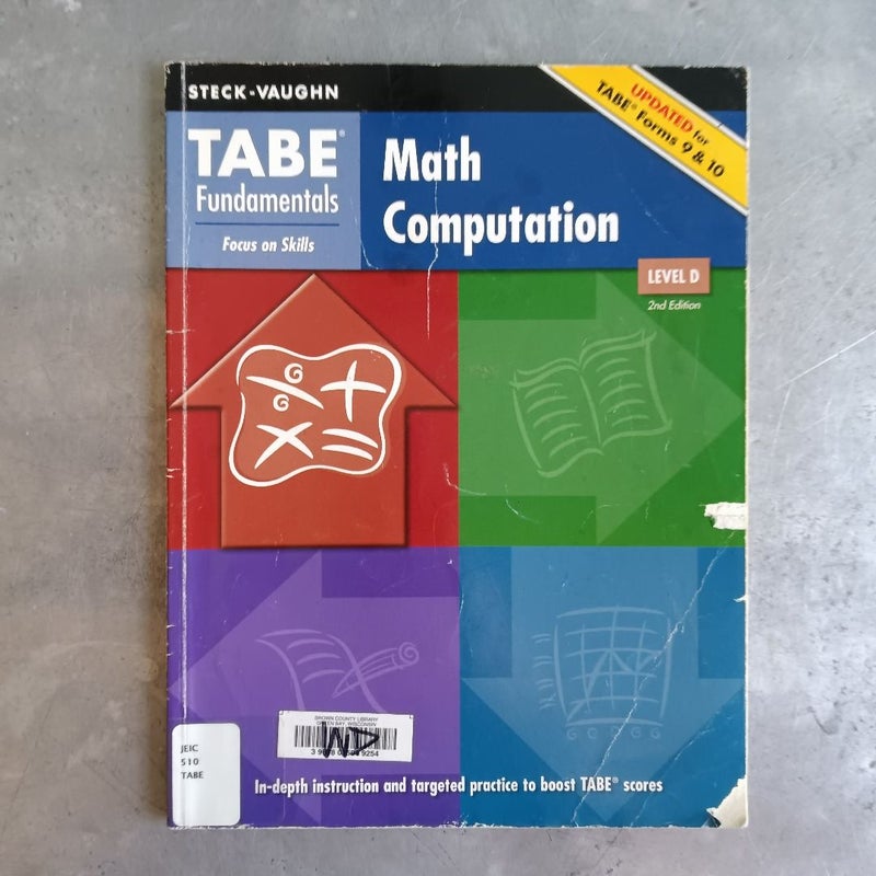 Math Computation, Level D 2nd Edition