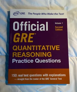 Official GRE Quantitative Reasoning Practice Questions, Second Edition, Volume 1