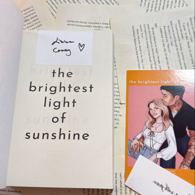 Brightest Light of Sunshine - SIGNED