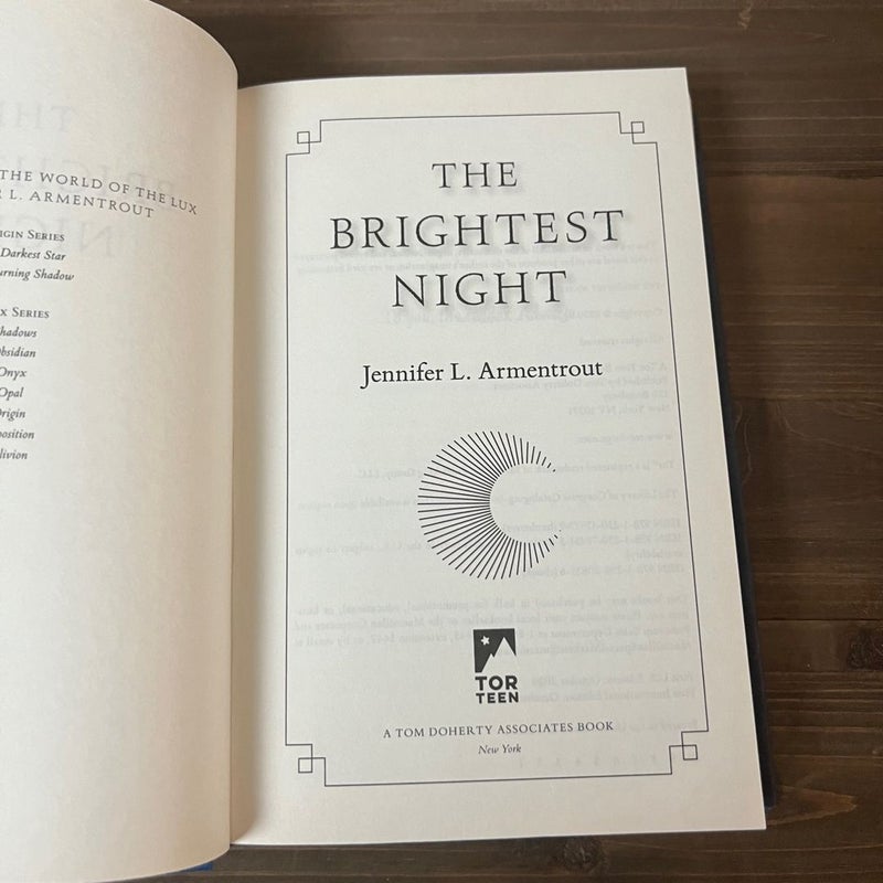 The Brightest Night (Signed Edition)