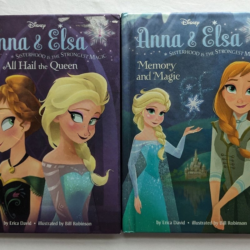 Disney Anna And Elsa Frozen Books Bundle Lot Of 2