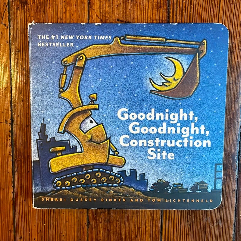 Goodnight, Goodnight Construction Site (Board Book for Toddlers, Children's Board Book)