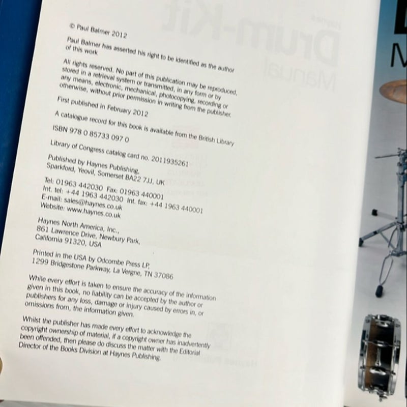 Haynes Drum-Kit Manual