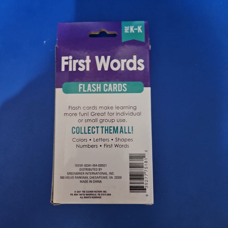FIRST WORDS Flash Cards