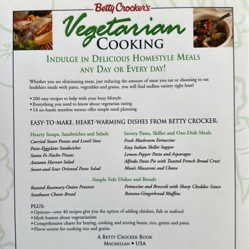 Betty Crocker's Vegetarian Cooking