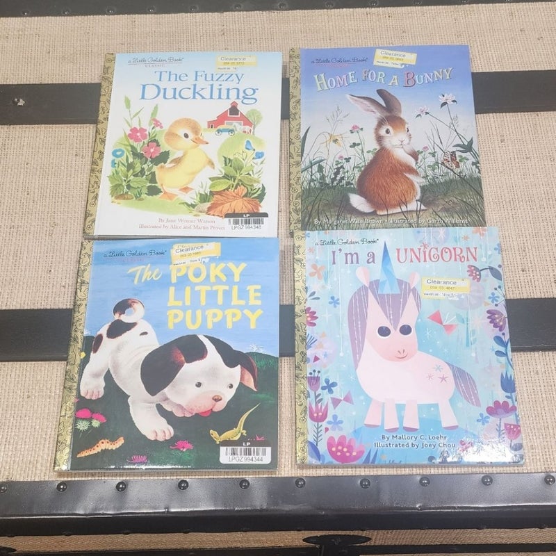 Lot of 4 Little Golden Kids Books 3