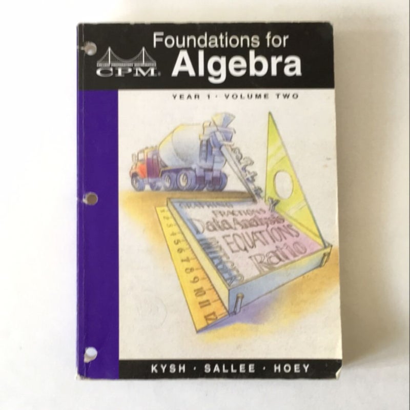 Foundations for Algebra