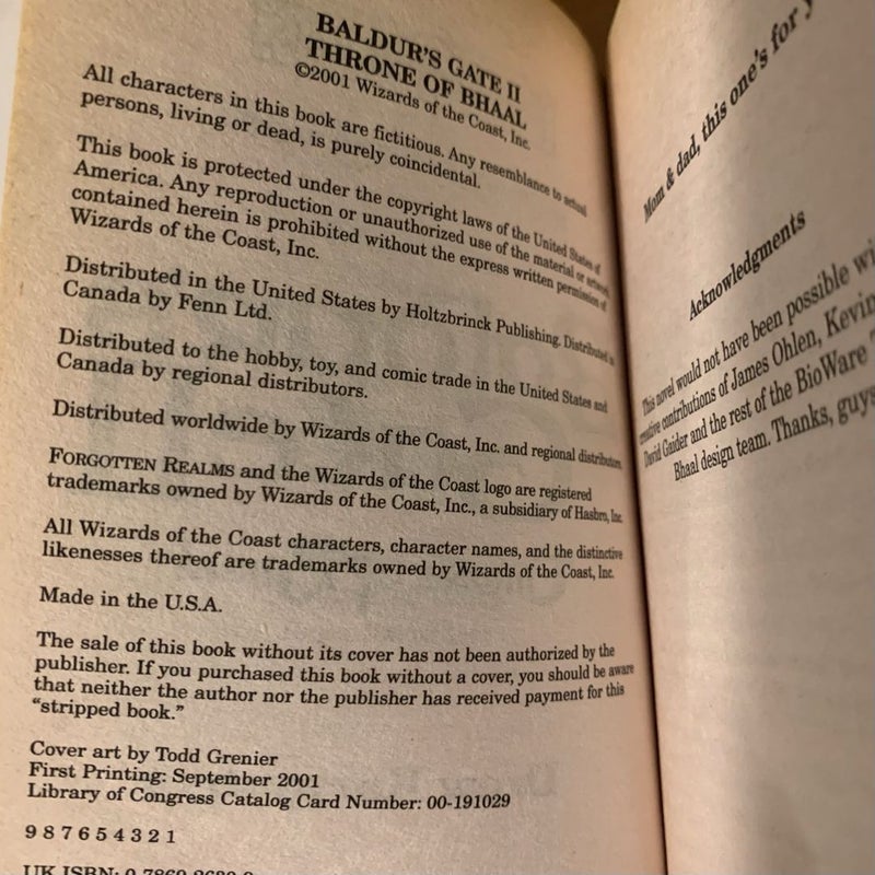 Forgotten Realms: Complete Baldur’s Gate Trilogy: Baldur’s Gate, Baldur’s Gate II: Shadows of Amn, Baldur’s Gate II: Throne of Bhaal, All First Edition