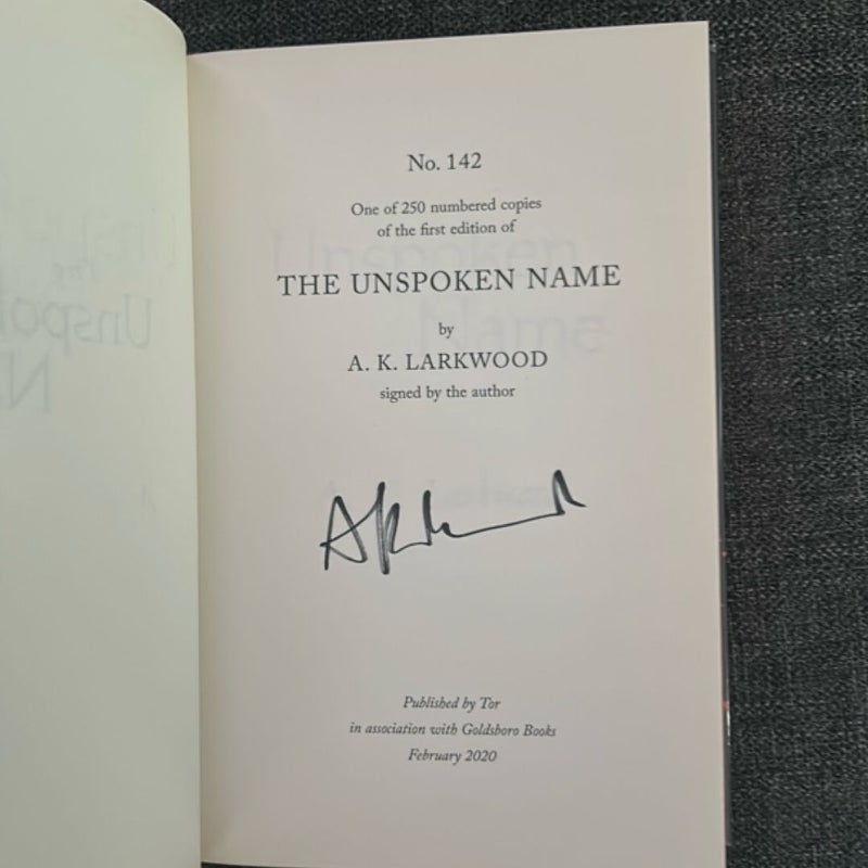 The Unspoken Name duology