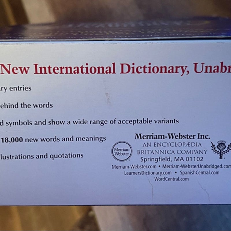 Webster's Third New International Dictionary