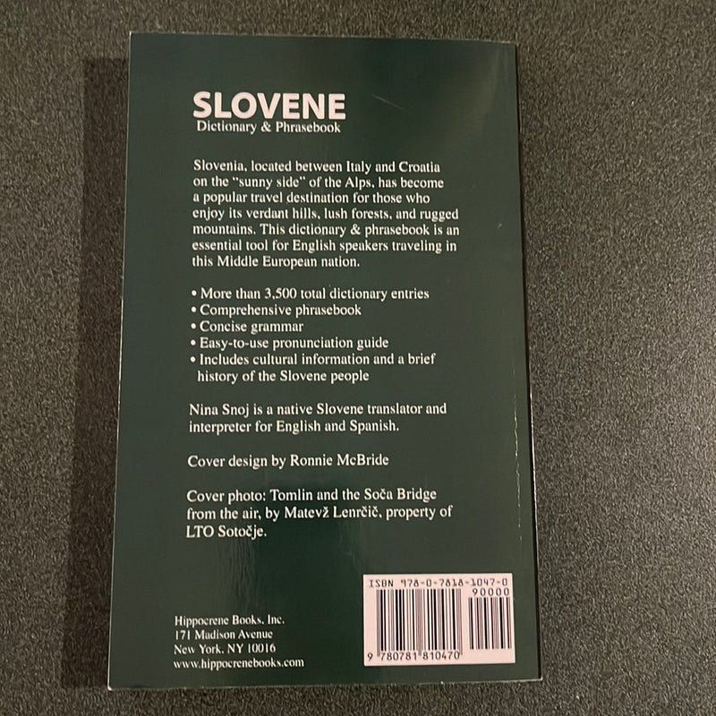 Slovene-English/English-Slovene Dictionary and Phrasebook