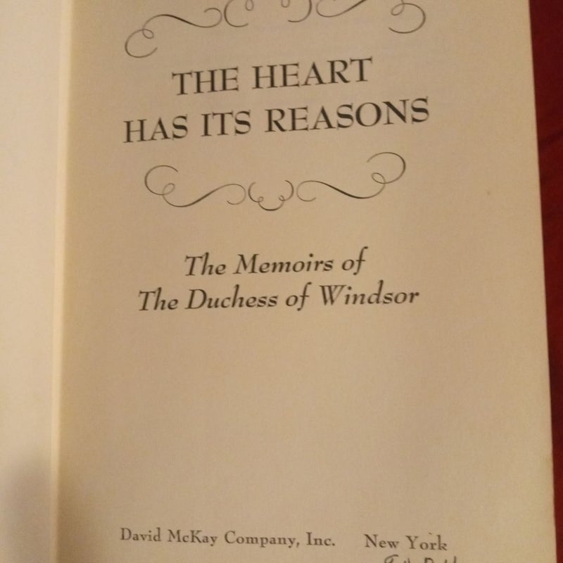 The Heart Has Its Reasons 