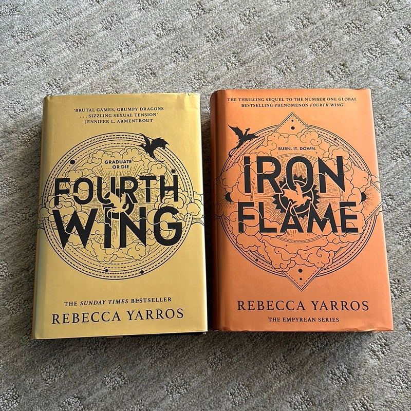 UK Hardcover Bundle Fourth Wing and Iron Flame