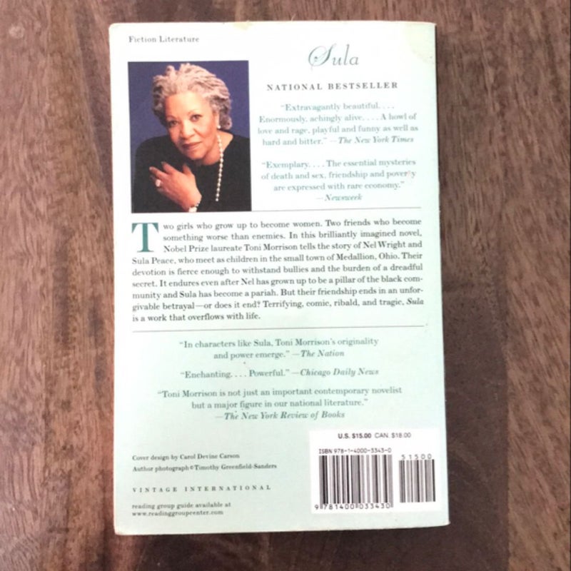 Sula by Toni Morrison