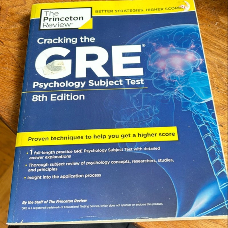 Cracking the GRE Psychology Subject Test, 8th Edition